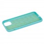 Чехол для iPhone 11 Pro Silicone Weaving бирюзовый