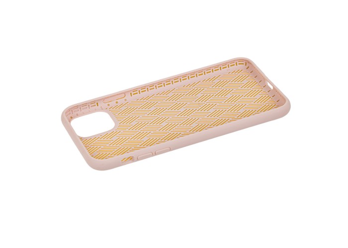 Чехол для iPhone 11 Pro Silicone Weaving розовый песок