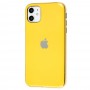 Чехол для iPhone 11 Silicone case (TPU) желтый