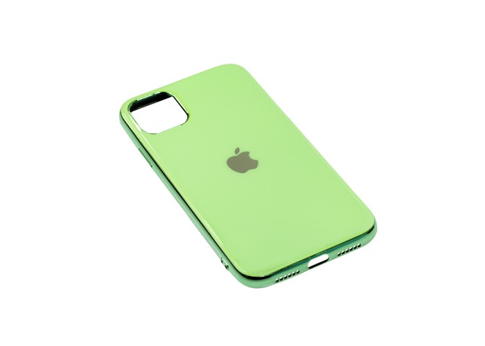 Чехол для iPhone 11 Silicone case (TPU) салатовый