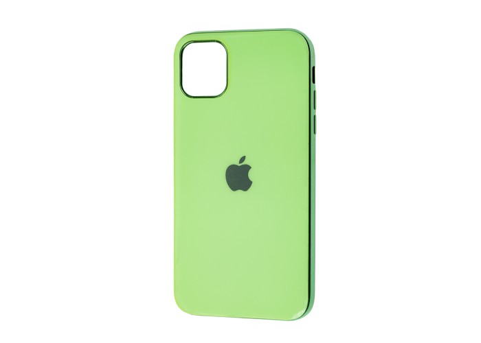 Чехол для iPhone 11 Silicone case (TPU) салатовый