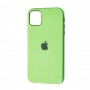 Чехол для iPhone 11 Silicone case (TPU) салатовый
