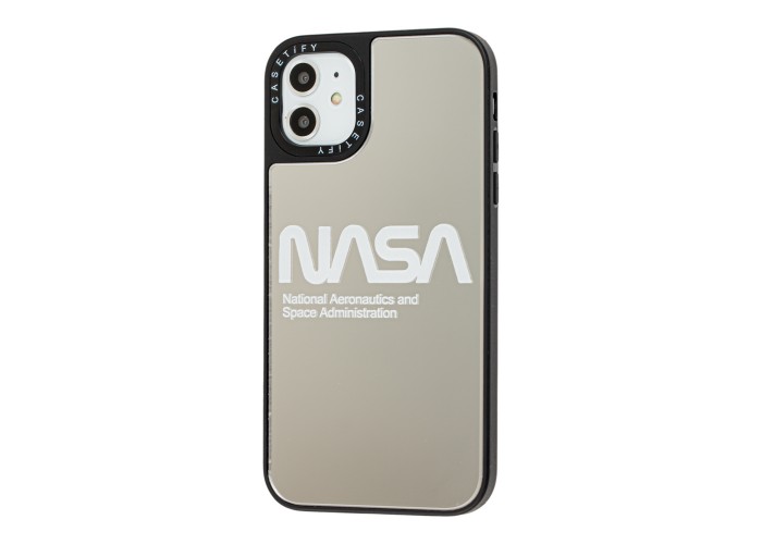 Чехол для iPhone 11 Tify Mirror Nasa зеркально-серебристый
