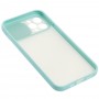 Чехол для iPhone 12 Pro LikGus Camshield camera protect бирюзовый