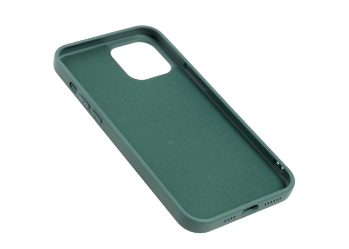 Чехол для iPhone 12 Pro Max Art case темно-зеленый