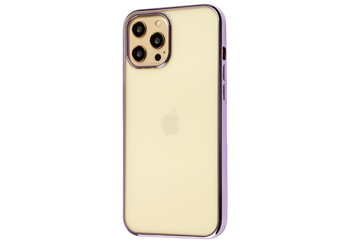 Чехол для iPhone 12 Pro Max Glossy edging сиреневый
