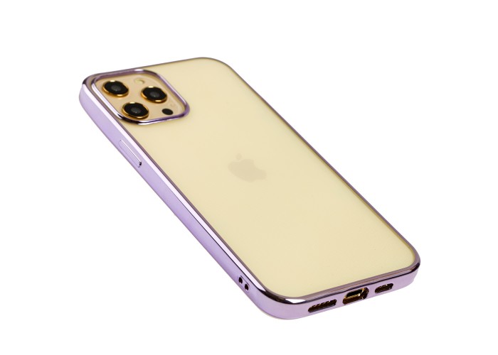 Чехол для iPhone 12 Pro Max Glossy edging сиреневый