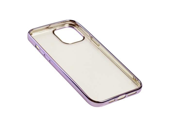 Чехол для iPhone 12 Pro Max Glossy edging сиреневый