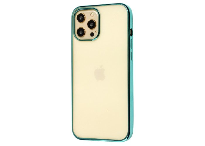 Чехол для iPhone 12 Pro Max Glossy edging зеленый