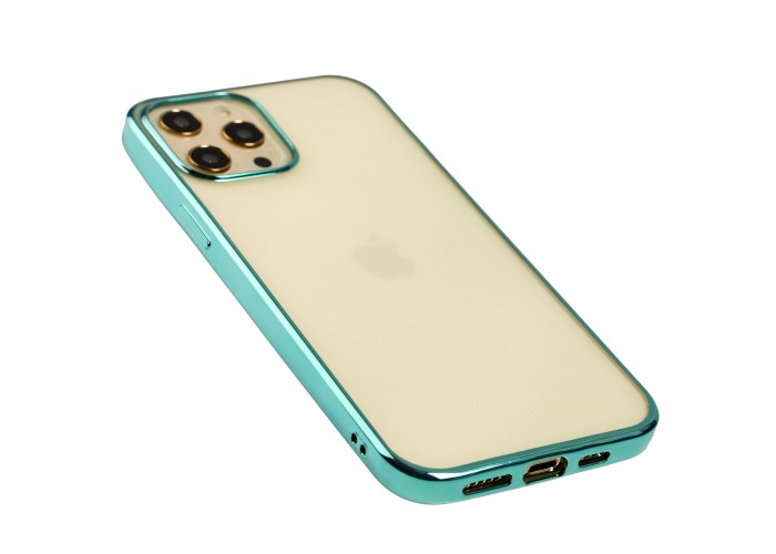 Чехол для iPhone 12 Pro Max Glossy edging зеленый