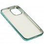 Чехол для iPhone 12 Pro Max Glossy edging зеленый