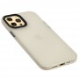 Чехол для iPhone 12 Pro Max Totu Shadow Matte Metal Buttons белый