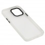Чехол для iPhone 12 Pro Max Totu Shadow Matte Metal Buttons белый