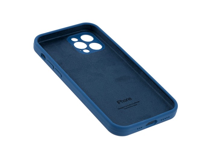 Чехол для iPhone 12 Pro Silicone Slim Full camera blue cobalt