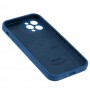 Чехол для iPhone 12 Pro Silicone Slim Full camera blue cobalt