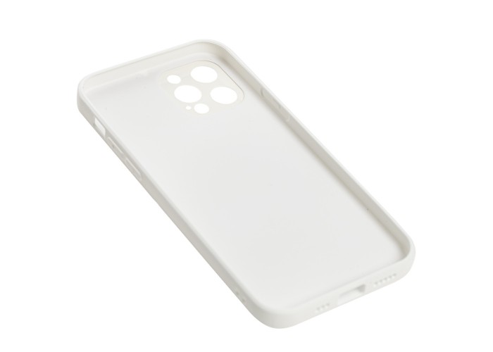 Чехол для iPhone 12 Pro glass LV белый