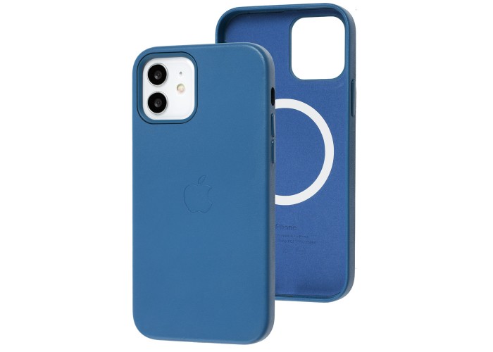 Чехол для iPhone 12 / 12 Pro Leather with MagSafe cod blue