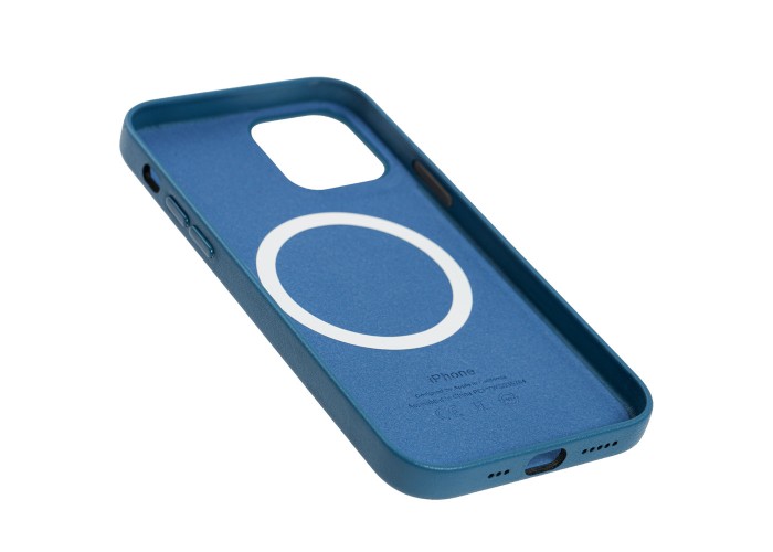 Чехол для iPhone 12 / 12 Pro Leather with MagSafe cod blue