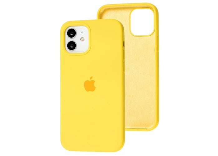 Чехол для iPhone 12 / 12 Pro Silicone Full желтый / neon yellow