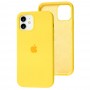 Чехол для iPhone 12 / 12 Pro Silicone Full желтый / neon yellow