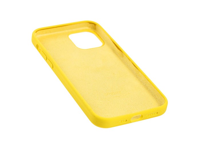 Чехол для iPhone 12 / 12 Pro Silicone Full желтый / neon yellow
