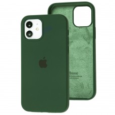 Чехол для iPhone 12 / 12 Pro Silicone Full зеленый / cyprus green
