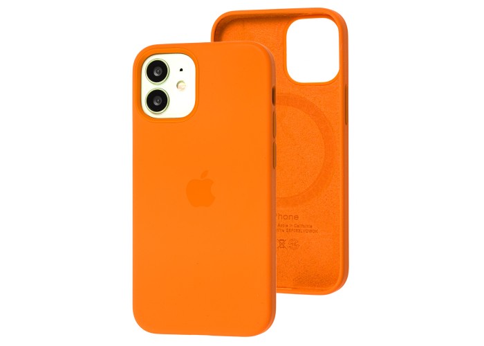 Чехол для iPhone 12 mini MagSafe Silicone Full Size kumquat