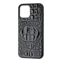 Чехол для iPhone 12 mini Reptile Croco черный