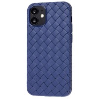 Чехол для iPhone 12 mini Weaving case синий