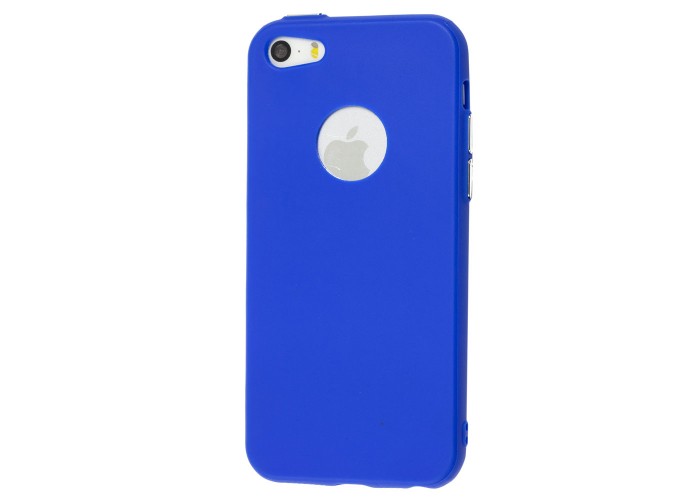 Чехол для iPhone 5 SMTT силиконовый синий