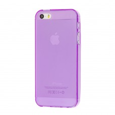 Чехол для iPhone 5 силиконовый фиолетовый