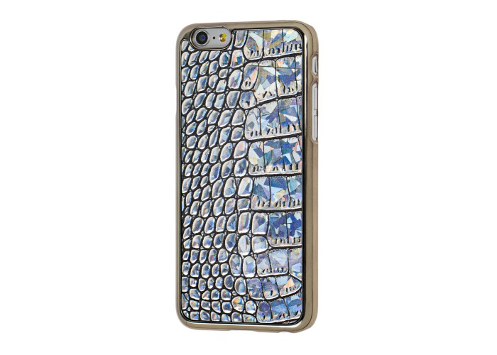 Чехол для iPhone 6 Plastic Crocodile серебристый