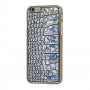 Чехол для iPhone 6 Plastic Crocodile серебристый