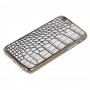 Чехол для iPhone 6 Plastic Crocodile серебристый