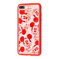 Чехол для iPhone 7 Plus /8 Plus Mickey Mouse ретро красный