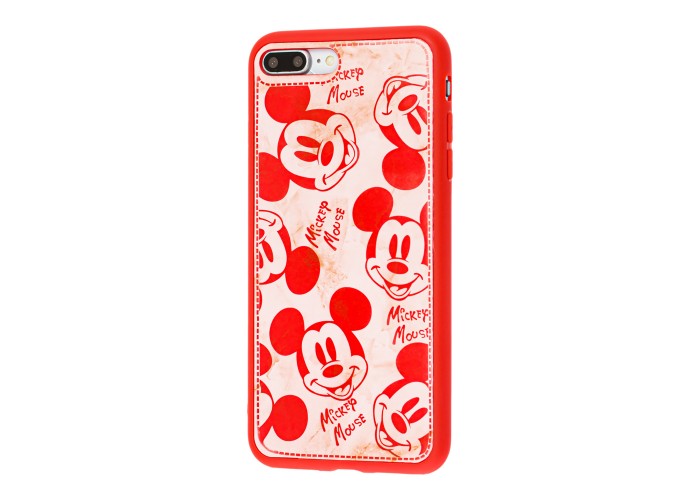 Чехол для iPhone 7 Plus /8 Plus Mickey Mouse ретро красный