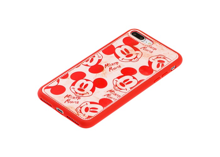 Чехол для iPhone 7 Plus /8 Plus Mickey Mouse ретро красный