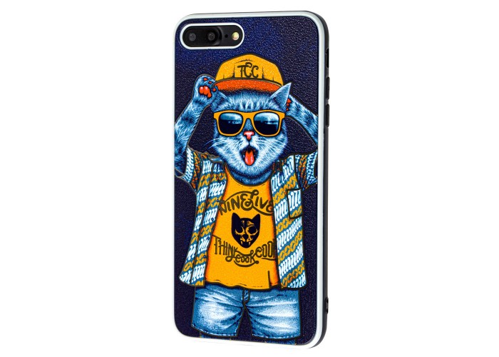 Чехол для iPhone 7 Plus / 8 Plus Fashion mix кот