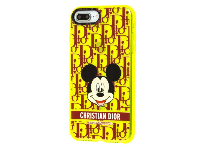 Чехол для iPhone 7 Plus / 8 Plus Neon print Микки Маус CD