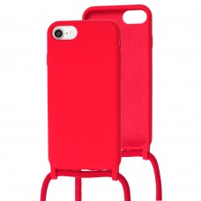 Чехол для iPhone 7 / 8 / SE 20 Lanyard without logo rose red