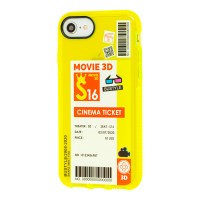 Чехол для iPhone 7 / 8 / SE 2 Acid Yellow cinema ticket