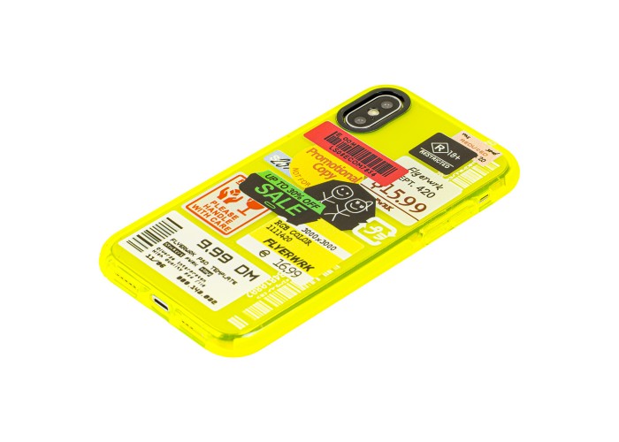 Чехол для iPhone X / Xs Neon print reklama