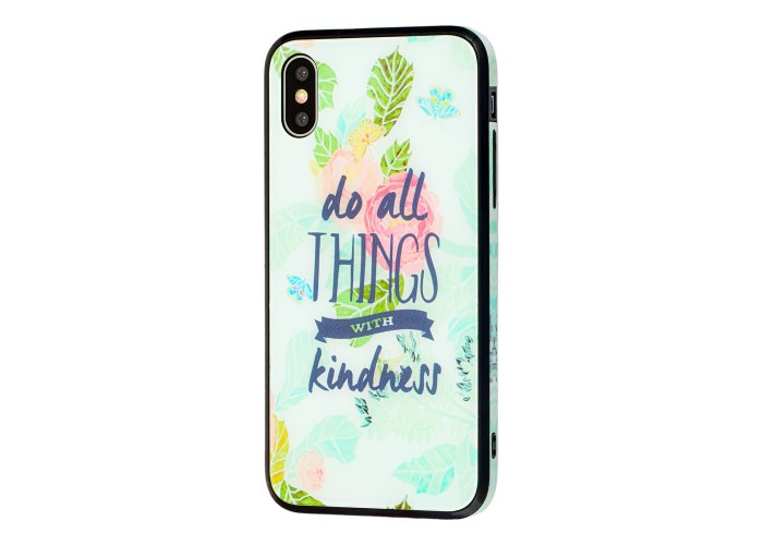 Чехол для iPhone X / Xs glass 