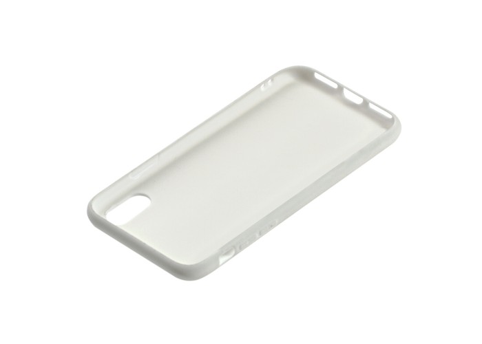 Чехол для iPhone X / Xs off-white leather белый