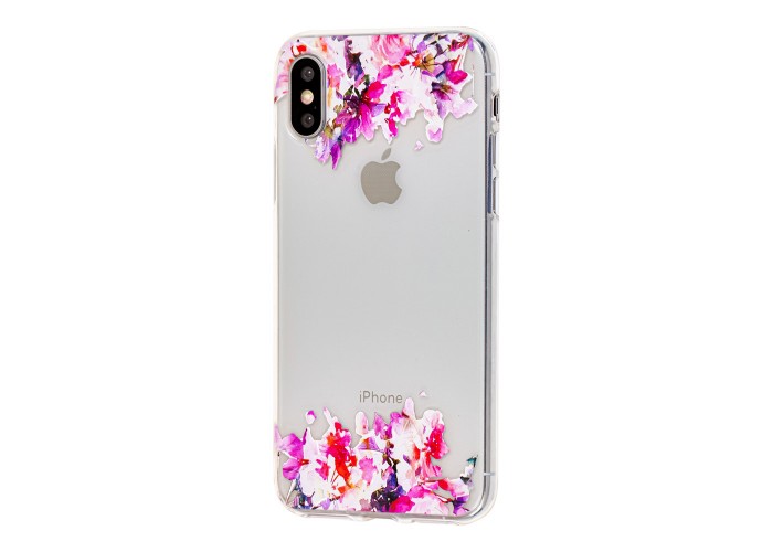Чехол для iPhone X / Xs цветы маслом