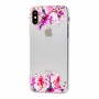 Чехол для iPhone X / Xs цветы маслом