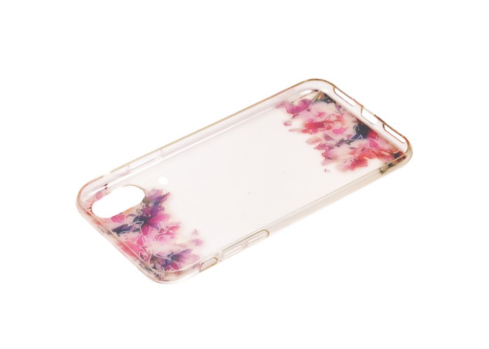 Чехол для iPhone X / Xs цветы маслом