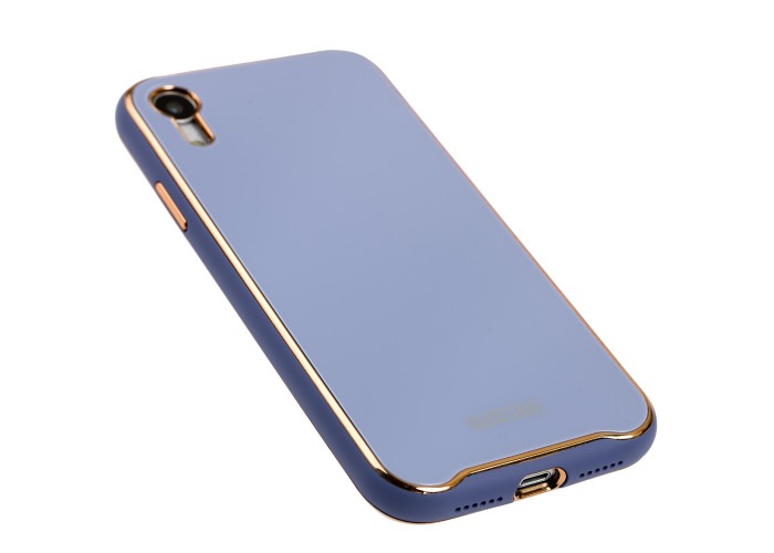 Чехол для iPhone Xr Glass Premium сиреневый
