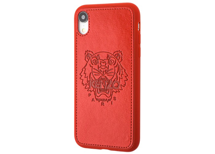 Чехол для iPhone Xr Kenzo leather красный