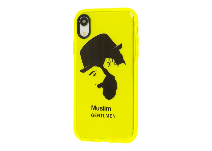 Чехол для iPhone Xr Neon print gentlmen